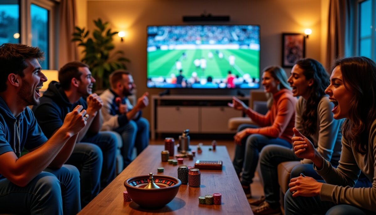 Organisez une soirée sportive à domicile : fusionnez l&rsquo;excitation du sport avec l&rsquo;ambiance unique du casino Spinanga