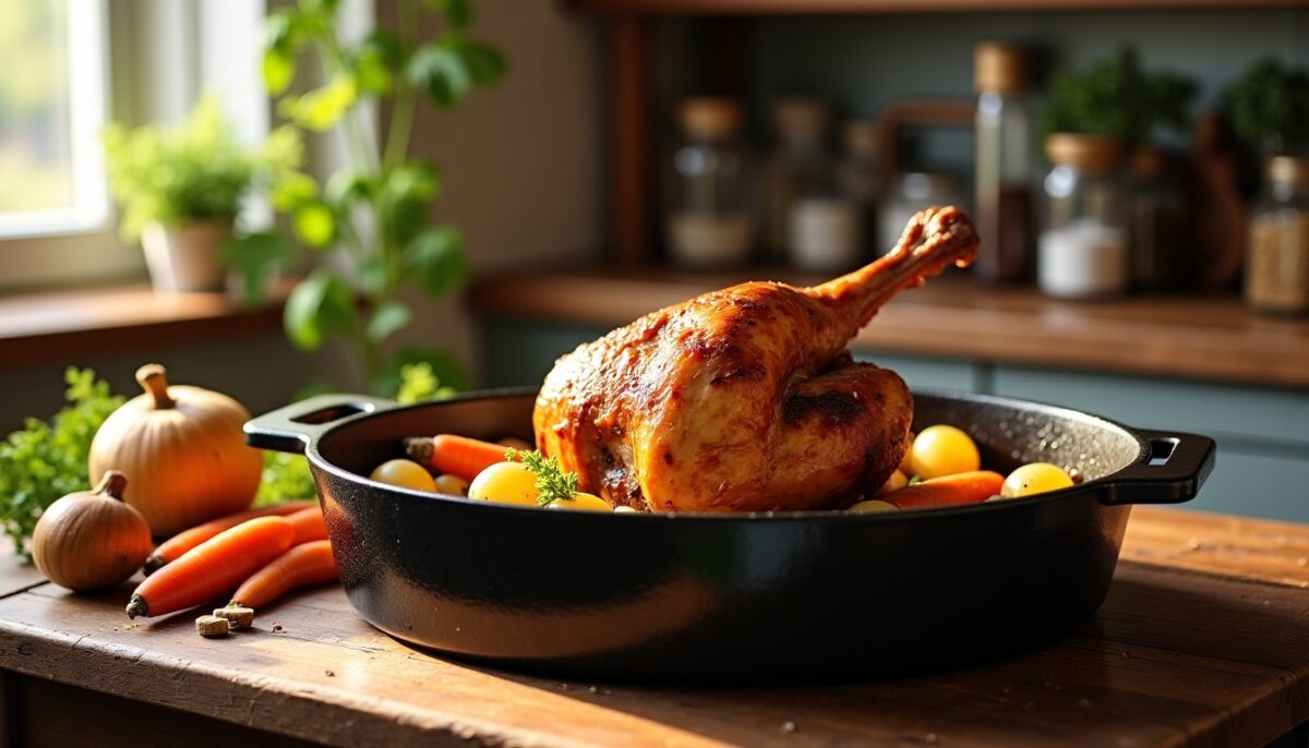 Maîtrisez la cuisson parfaite : le guide essentiel pour une cuisse de canard fondante en cocotte en fonte